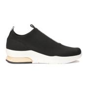 Kazar Svarta sneakers med elastisk slip-on ovandel Black, Dam