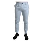 Dolce & Gabbana Himmelblå Skinny Byxor Blue, Herr