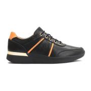 Kazar Svarta Sneakers med Orange Accenter Black, Dam