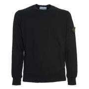 Stone Island Crew Neck Sweatshirt i Svart Black, Herr