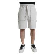 Dolce & Gabbana Beige Bomullscorduroy Bermuda Shorts Beige, Herr