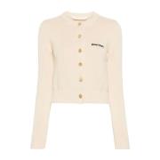 Palm Angels Klassiskt Logokofta Beige, Dam