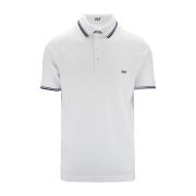 Fay Herr Knappad Polo Skjorta White, Herr