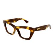 Bottega Veneta Cat-eye acetatglasögon med metallränder Multicolor, Uni...