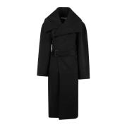 JW Anderson Stilren Wrap Coat för Kvinnor Black, Dam