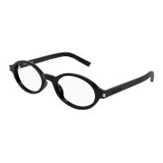 Saint Laurent Jeanne SL 751 Oval Acetatglasögon Black, Unisex