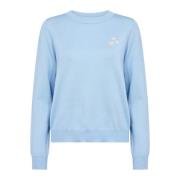 Saint Tropez Valentinasz Pullover Sweater Airy Blue Blue, Dam