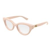 Gucci Stiliga ovala solglasögon Pink, Unisex