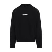 Jil Sander Svart Sweatshirt för Män Black, Herr