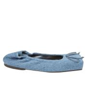 Jacquemus Ballet Flats för Elegant Stil Blue, Dam