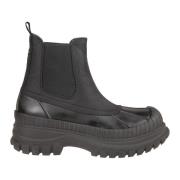 Ganni Stilig Outdoor Chelsea Boot Black, Dam