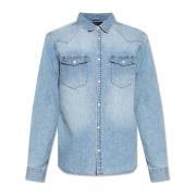 AllSaints Denim skjorta Macgowan Blue, Herr