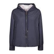 Thom Browne Ultra Light Hooded Down Jacket Blue, Dam