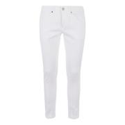 Dondup Vit Skinny Fit Bomullsbyxor White, Herr