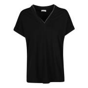 Brunello Cucinelli C101 T-shirt Black, Dam