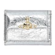 Vivienne Westwood Silver Liten Flap Plånbok Gray, Dam