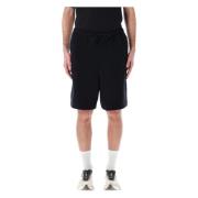 Y-3 Svarta French Terry Avslappnade Shorts Black, Herr