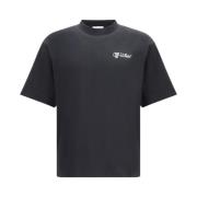 Off White Monogram Skate T-shirt med Minimalistisk Design Black, Herr