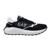 Emporio Armani EA7 Polyamid Herr Sneakers Kollektion Black, Herr