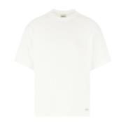 Saint Laurent Casual Bomulls-T-shirt White, Herr