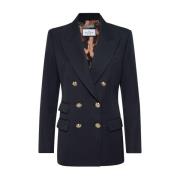 Philipp Plein Stilig Blazer med Unik Design Blue, Dam