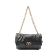 Balenciaga Vintage Pre-owned Laeder crossbodyvskor Black, Dam