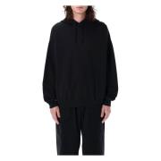 Y-3 Svart Stickat Grafisk Hoodie Herrkläder Black, Herr