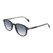 Eyewear by David Beckham Retro Runda Solglasögon Kollektion Black, Uni...