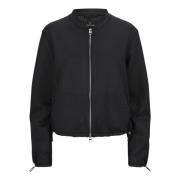 Milestone Scuba Jersey Blouson Jacka med Allover Motiv Black, Dam