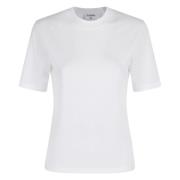 Filippa K Casual Mock Neck Tee Shirt White, Dam