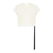 Rick Owens Top Cropped Small Level T White, Dam