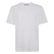 Golden Goose Distressed Cotton Jersey Regular T-Shirt White, Herr