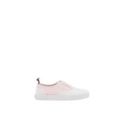 Thom Browne Panel Lace-Up Bomull Sneakers Gummi Sula Multicolor, Dam