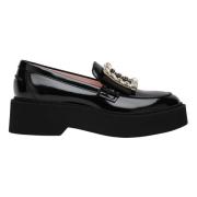 Roger Vivier Stiliga Moccasin Skor för Kvinnor Black, Dam