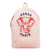 Kenzo Elefant Broderad Barn Ryggsäck Rosa Pink, Herr