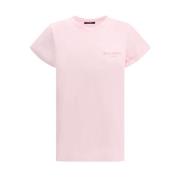 Balmain Monogram Logo Crew Neck T-Shirt Pink, Dam