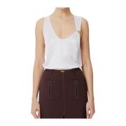 Elisabetta Franchi Ivory T-shirts och Polos Beige, Dam