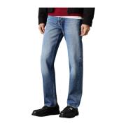 Calvin Klein Jeans Stonewash Straight Leg Denim Jeans Blue, Herr