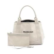 Balenciaga Vintage Pre-owned Canvas totevskor White, Dam