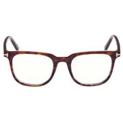 Tom Ford Blå Block Glasögon Clip-On Brown, Unisex