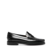 Sebago Svarta Lädersandaler Black, Herr