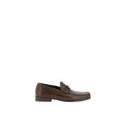 Salvatore Ferragamo Elegant Metall Detalj Loafers Brown, Herr