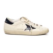 Golden Goose Vit Svart Stjärn Sneakers Italien Beige, Herr