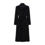 Max Mara Elegant Navy Blue Coat Blue, Dam