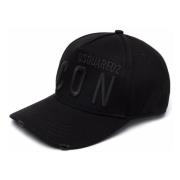 Dsquared2 Svarta Snygga Hattar Black, Herr