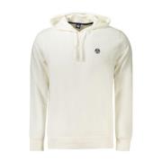 North Sails Vit Bomull Crew Neck Tröja White, Herr