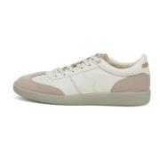 Boggi Milano Tumbled läder sneakers Beige, Herr