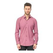 Hugo Boss Rosa Slim Fit Bomullsskjorta Pink, Herr