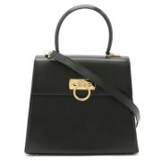 Salvatore Ferragamo Pre-owned Pre-owned Laeder handvskor Black, Dam