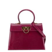 Salvatore Ferragamo Pre-owned Pre-owned Laeder handvskor Purple, Dam